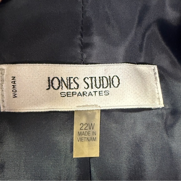 Jones Studio Navy Suit Jacket Blazer Plus Size 22W - Picture 5 of 7